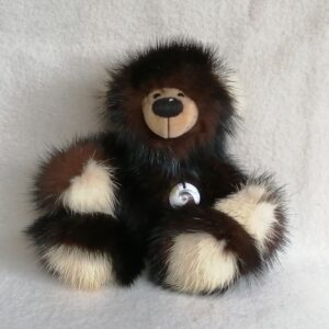 Teddy Leon, Handgearbeiteter Teddybär aus Meisterhand, Künstlerteddy, Nerz