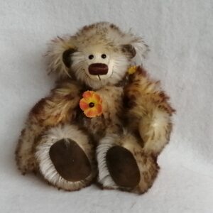 Teddy Priamus, Handgearbeiteter Teddybär aus Meisterhand, Künstlerteddy, Fell
