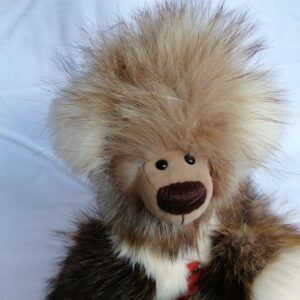 Teddy Worad, Handgearbeiteter Teddybär aus Meisterhand, Künstlerteddy, Waschbär und Kanin